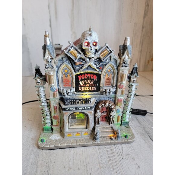 Lemax Doctor Pins & Needles AS IS spooky town Halloween Village accessory - Picture 1 of 15